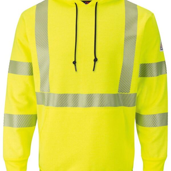 Men's Hi-Visibility Hooded Sweatshirt Thumbnail