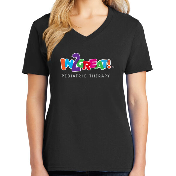 Women's 100% Cotton V-Neck T-Shirt Thumbnail