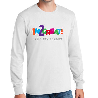 Unisex Long Sleeve 100% Cotton T-Shirt Full Front Thumbnail