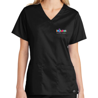 Women's  V-neck Scrubs Top Thumbnail