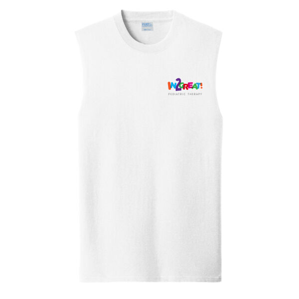 Unisex Cotton Sleeveless Tee Left Chest Logo Thumbnail