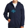 Youth Heavy Blend Full Zip Hooded Sweatshirt Thumbnail