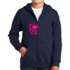 Youth Heavy Blend Full Zip Hooded Sweatshirt Thumbnail
