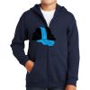 Youth Heavy Blend Full Zip Hooded Sweatshirt Thumbnail