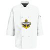Eight Pearl Button Chef Coat with Thermometer Pocket Thumbnail
