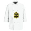 Eight Pearl Button Chef Coat with Thermometer Pocket Thumbnail