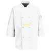 Eight Pearl Button Chef Coat with Thermometer Pocket Thumbnail