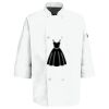 Eight Pearl Button Chef Coat with Thermometer Pocket Thumbnail