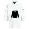Eight Pearl Button Chef Coat with Thermometer Pocket Thumbnail