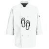 Eight Pearl Button Chef Coat with Thermometer Pocket Thumbnail