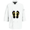 Eight Pearl Button Chef Coat with Thermometer Pocket Thumbnail
