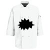 Eight Pearl Button Chef Coat with Thermometer Pocket Thumbnail