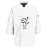 Eight Pearl Button Chef Coat with Thermometer Pocket Thumbnail
