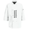 Eight Pearl Button Chef Coat with Thermometer Pocket Thumbnail