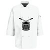 Eight Pearl Button Chef Coat with Thermometer Pocket Thumbnail