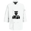 Eight Pearl Button Chef Coat with Thermometer Pocket Thumbnail