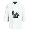 Eight Pearl Button Chef Coat with Thermometer Pocket Thumbnail