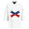 Eight Pearl Button Chef Coat with Thermometer Pocket Thumbnail