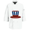 Eight Pearl Button Chef Coat with Thermometer Pocket Thumbnail